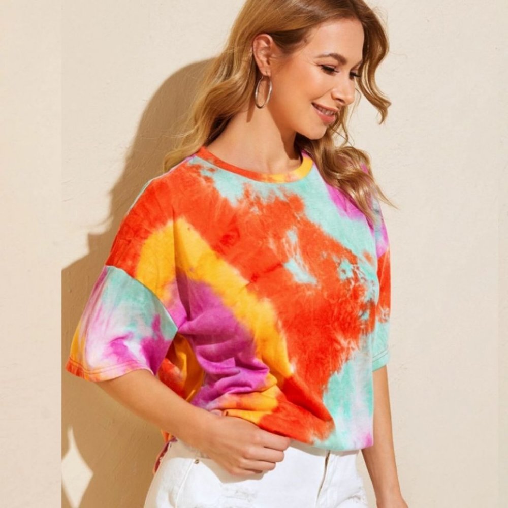 POPSICLE - TYE DYE T SHIRT OVERSIZE TEE - Picture 3 of 7